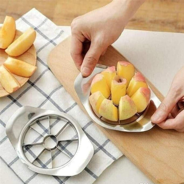 Stainless Steel Apple Corer & Slicer (Silver) - Cupindy