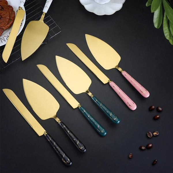 Stainless Steel Cake Chocolate Knife Baking Spatula Set - Cupindy
