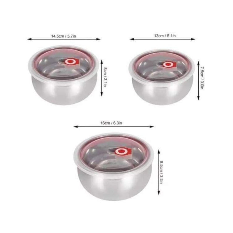 Stainless Steel Case Set - 3 Pieces - Cupindy