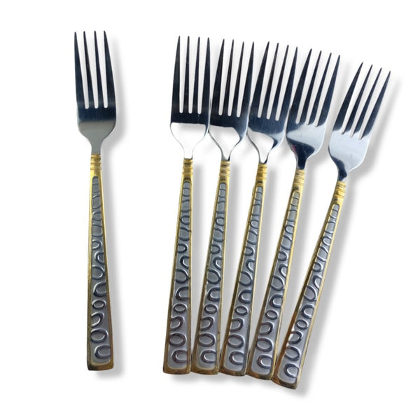 Stainless Steel Dinner Fork Set Of 6 Pieces N17502 - Cupindy
