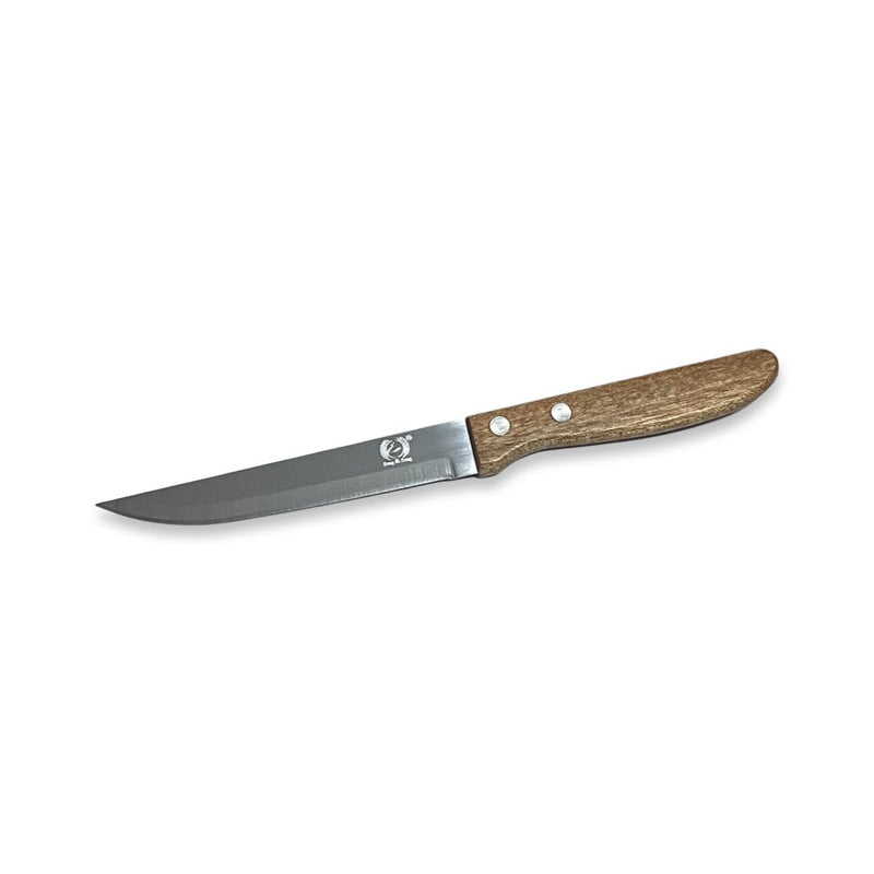 Stainless Steel Fruit Knife With Wooden Handle - 21 cm - Cupindy