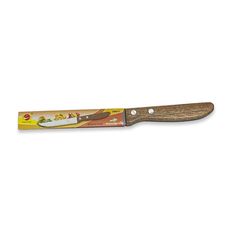 Stainless Steel Fruit Knife With Wooden Handle - 21 cm - Cupindy