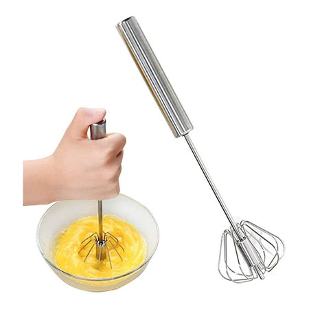 Stainless Steel Hand Push Egg Beater Mixer - Cupindy
