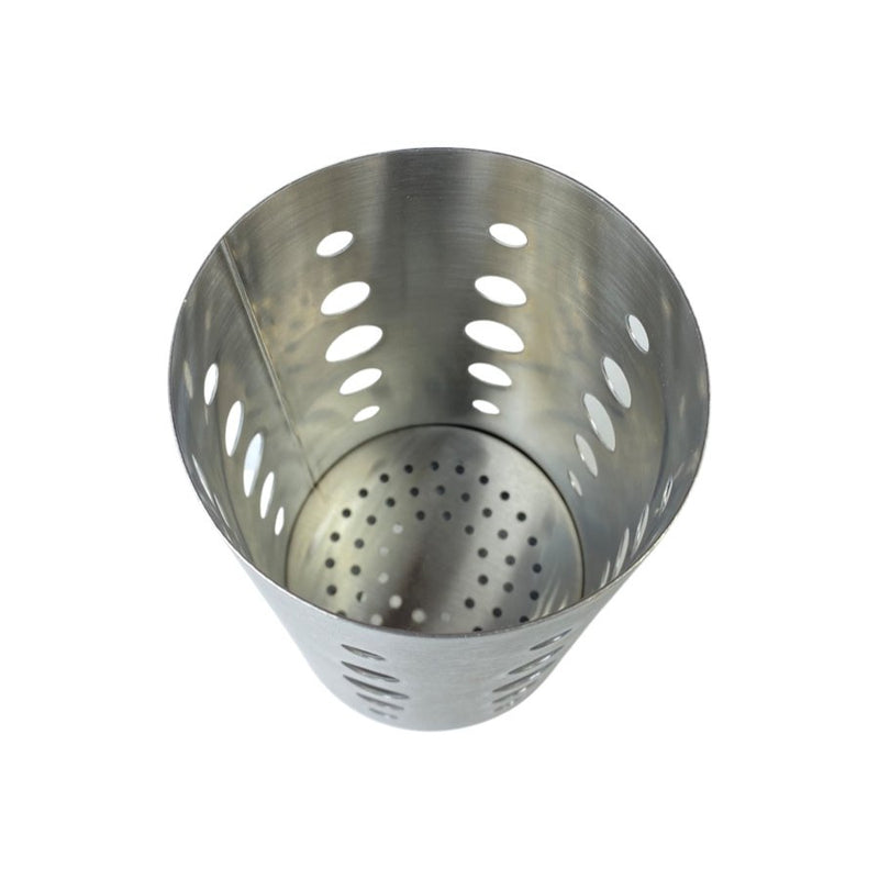 Stainless Steel Kitchen Utensil Holder and Strainer - Cupindy