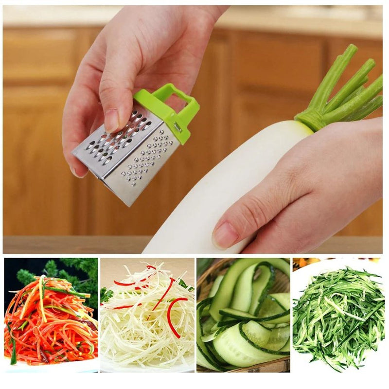 Stainless Steel Mini Four-Sided Grater - Cupindy