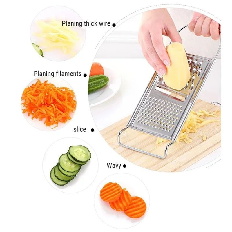 Stainless Steel Vegetable-Cheese Grater Slicer - Cupindy