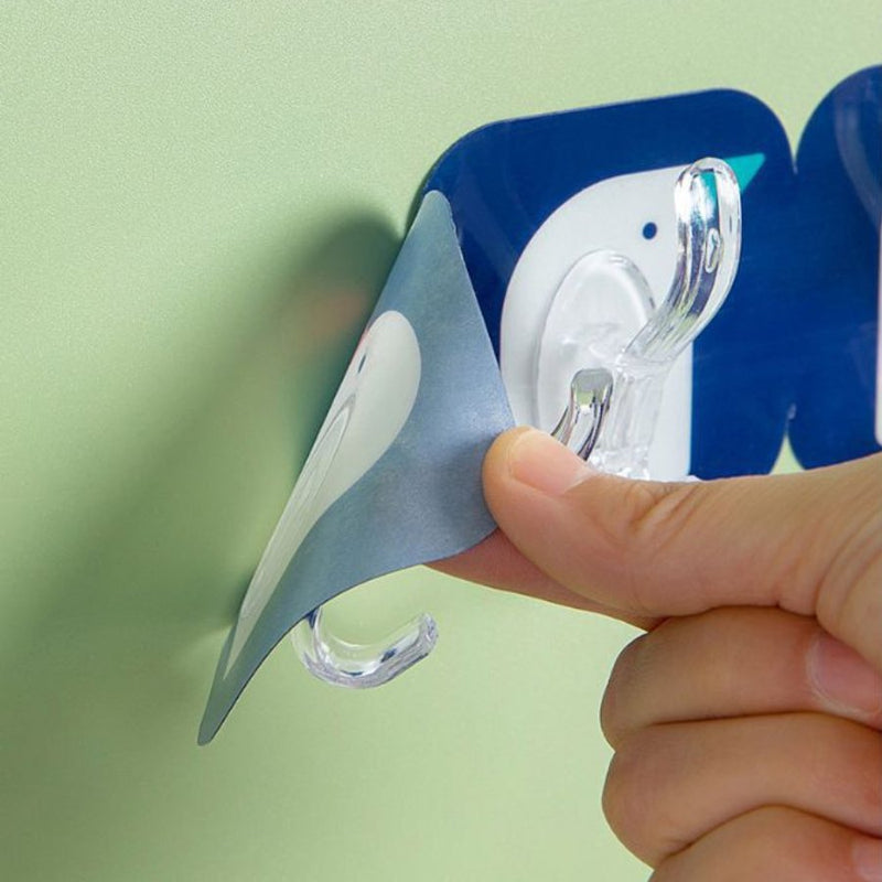 Strong Self-Adhesive Cuttable Hook Multipurpose - Multi Colors - Cupindy