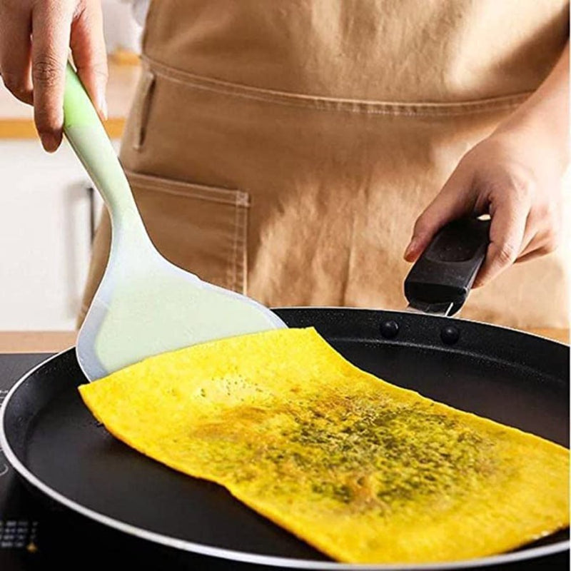 Strong Silicone Spatula for Kitchen Use - Multi Colors - 1 Piece - Cupindy