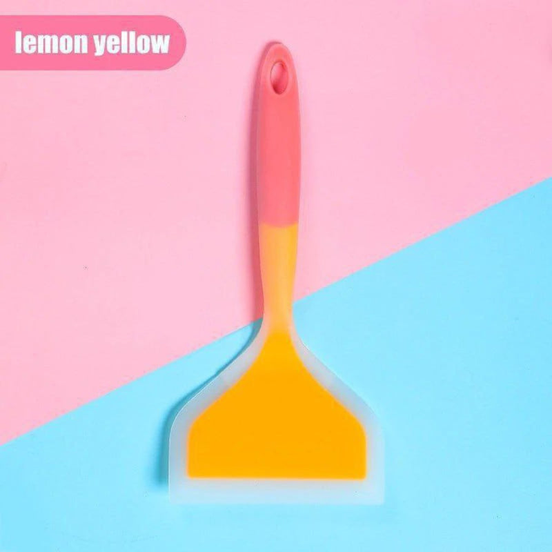 Strong Silicone Spatula for Kitchen Use - Multi Colors - 1 Piece - Cupindy