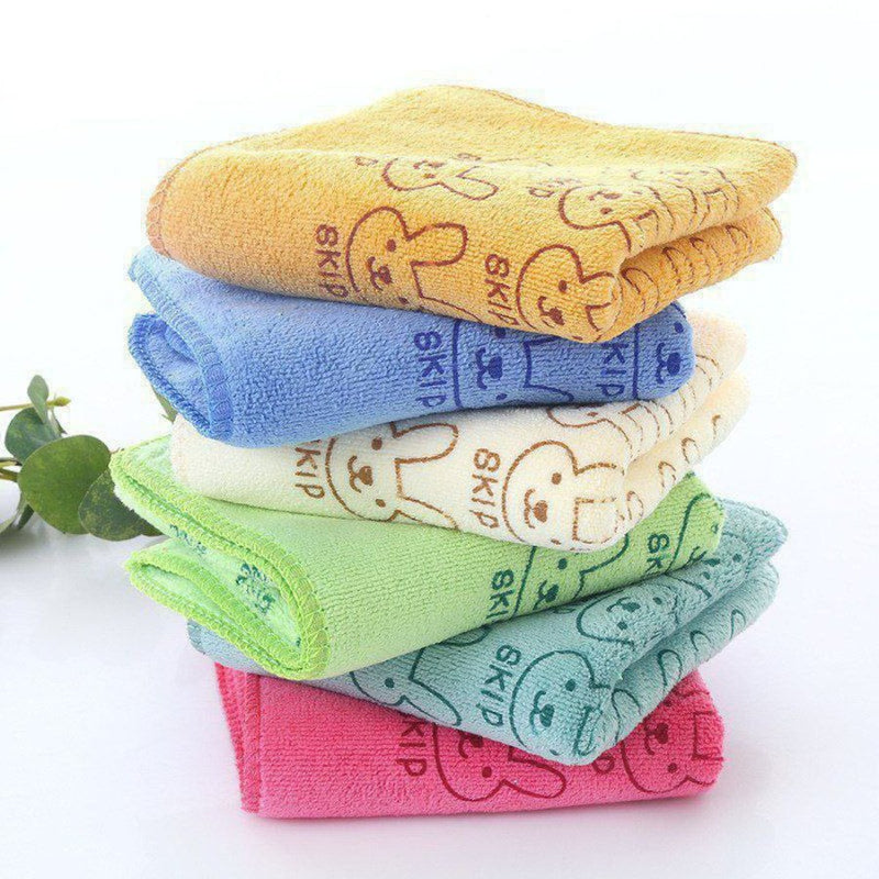 Super Absorbent Microfiber Kitchen Dish Towel - Set of 5 Pieces (Random Print) - Cupindy