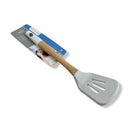 Tessie & Jessie Silicone Serving Skimmer With Wooden Handle, SK-3241 - Cupindy