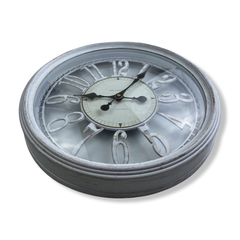 Time To Scratch Wall Clock, White, 38837 - Cupindy