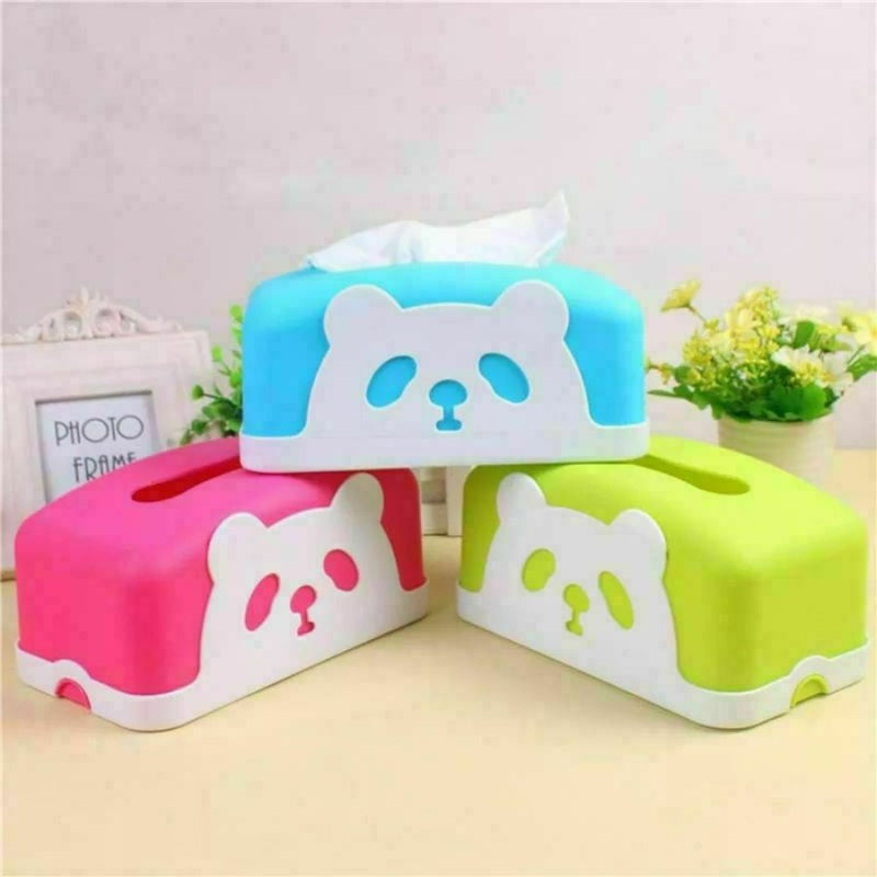 Touch Tissue Box Cover, Panda Shape - Multi Colors - Cupindy