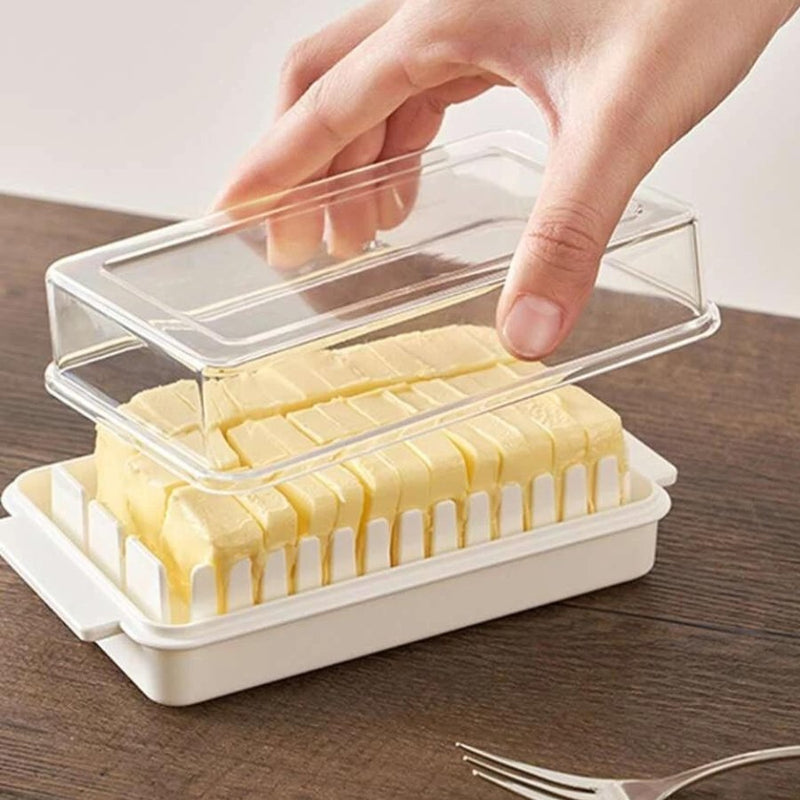 Transparent Butter Cutting Container Storage Box - Cupindy