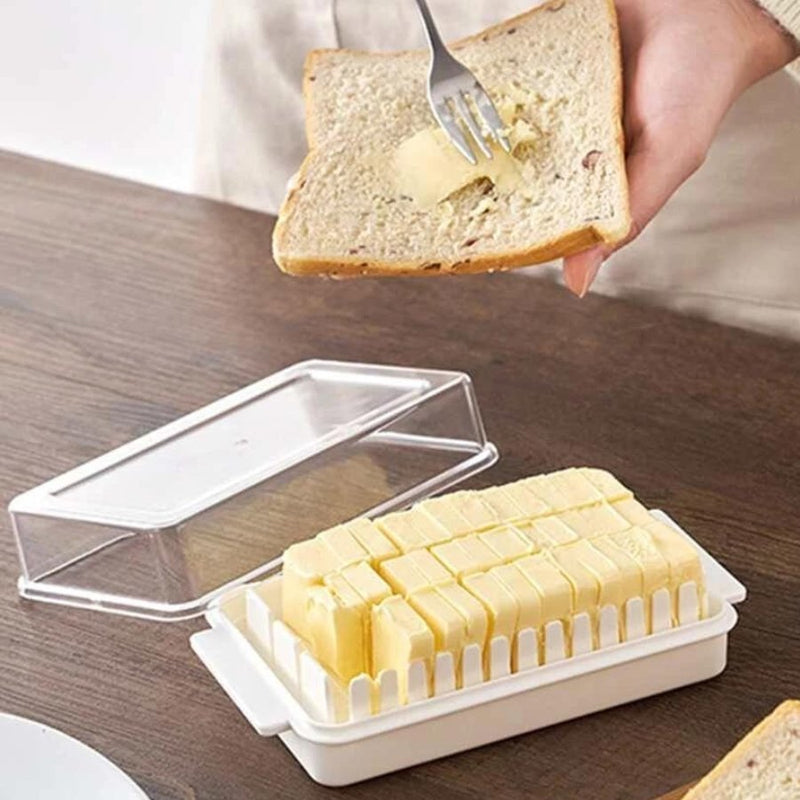 Transparent Butter Cutting Container Storage Box - Cupindy