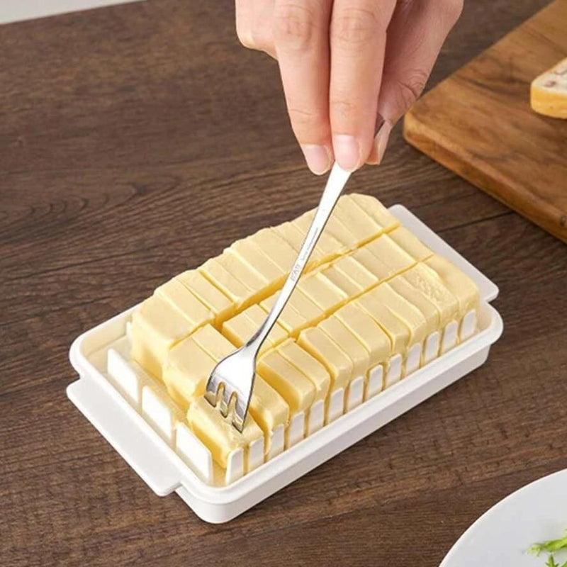 Transparent Butter Cutting Container Storage Box - Cupindy