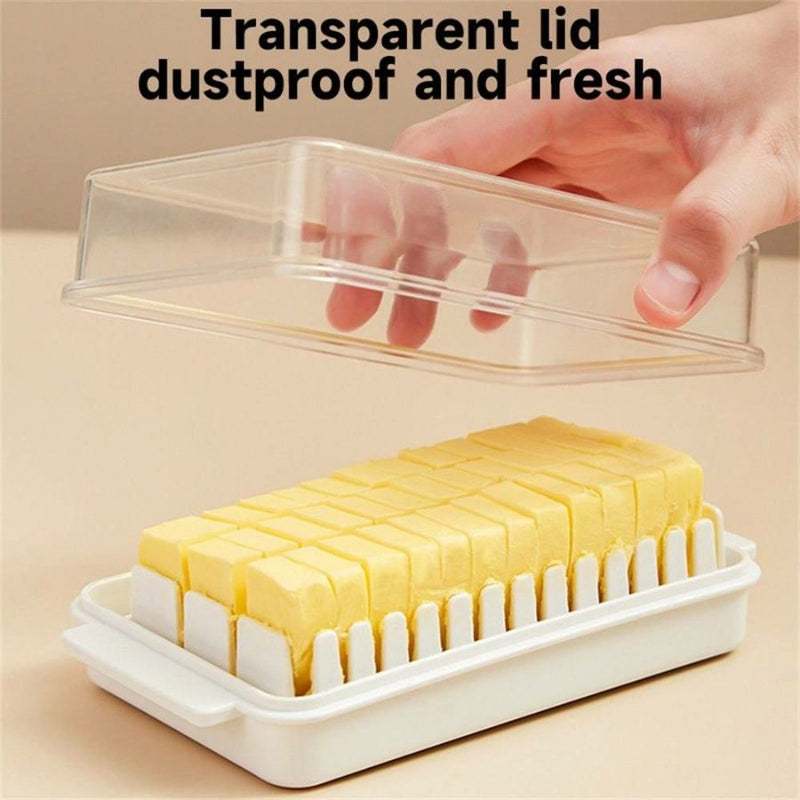 Transparent Butter Cutting Container Storage Box - Cupindy