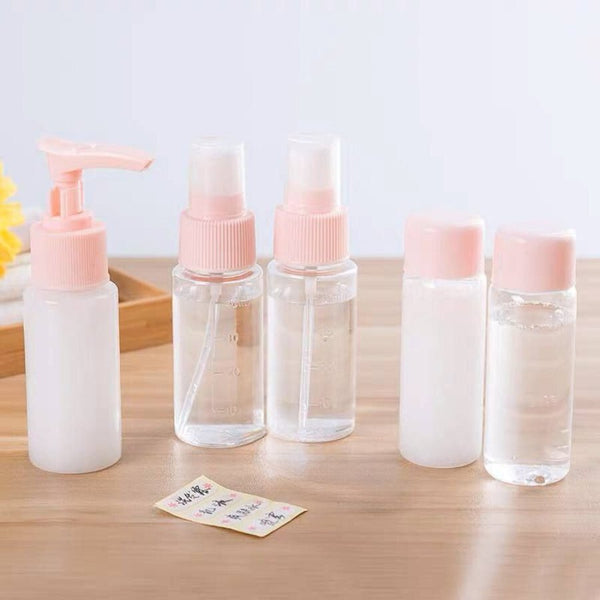 Travel Bath Bottles - 5 Pieces - Cupindy