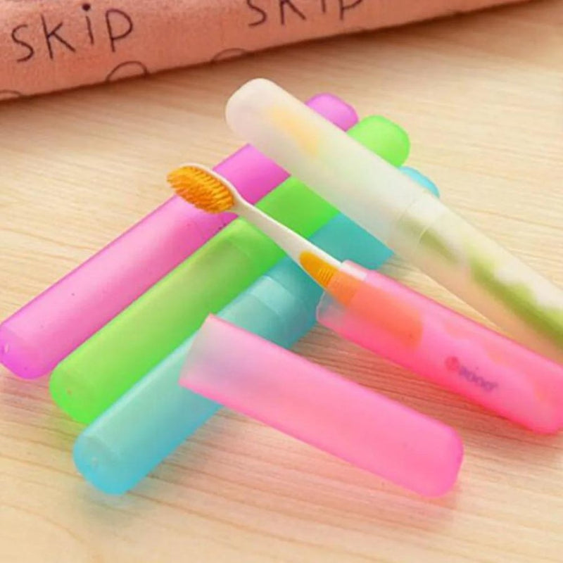 Travel Portable Toothbrush Box - 1 Piece - Random Colors - Cupindy