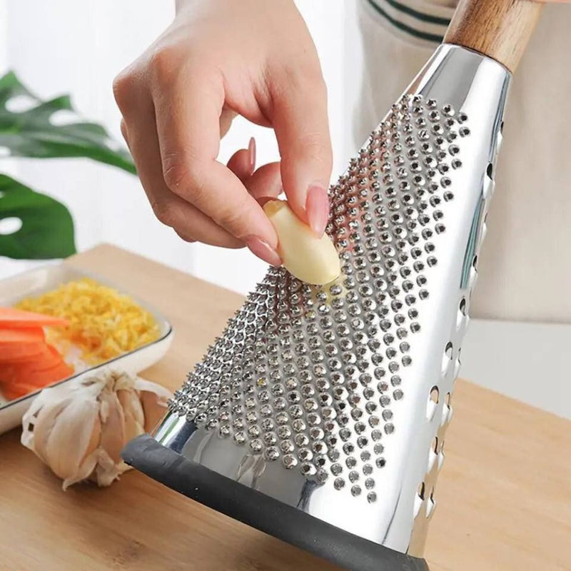 Trio Cone Shape 3 Face Scraper Wood Hand - Cupindy