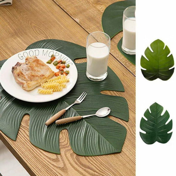 Tropical Palm Leaf Paper Place Mats - 1 Piece - Cupindy