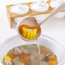 Two in One Plastic Spoon Slotted Spoon Soup Ladle Hot Pot Spoon - Cupindy