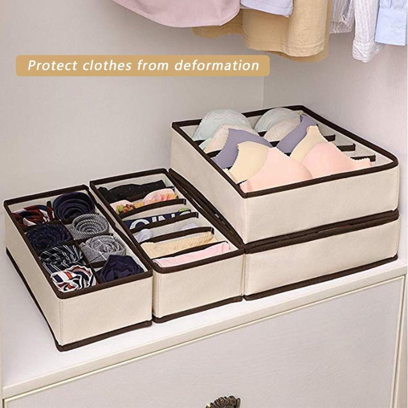Underwear Storage Box 4 Set Storage Organizer Drawer - Cupindy