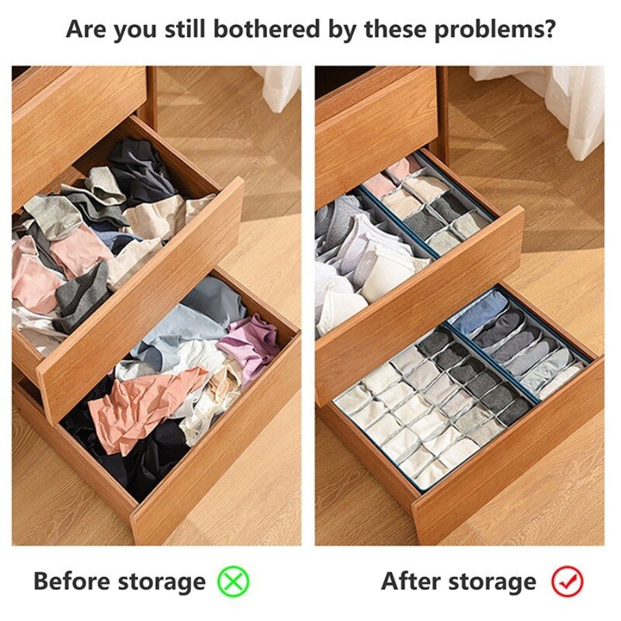 Underwear Storage Box 4 Set Storage Organizer Drawer - Cupindy