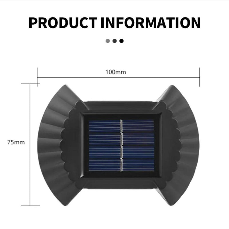 Up and Down Solar Wall Lights - 1 Piece - Cupindy
