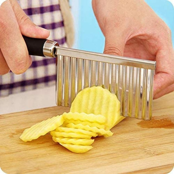 Vegetable Carrot Blade Potato Crinkle Wavy Cutter Slicer - Cupindy