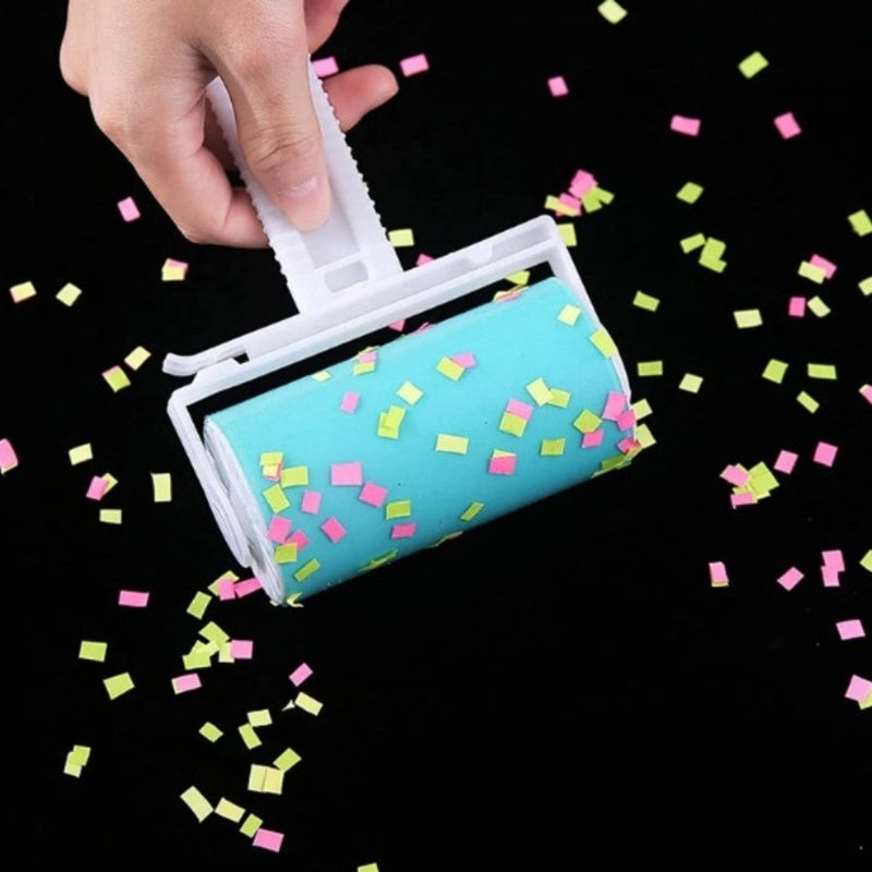 Washable Pets Hair Pick-Up Removal Adhesive Roller - Multi Colors - 1 Piece - Cupindy