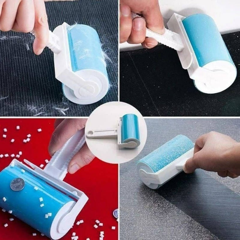 Washable Pets Hair Pick-Up Removal Adhesive Roller - Multi Colors - 1 Piece - Cupindy