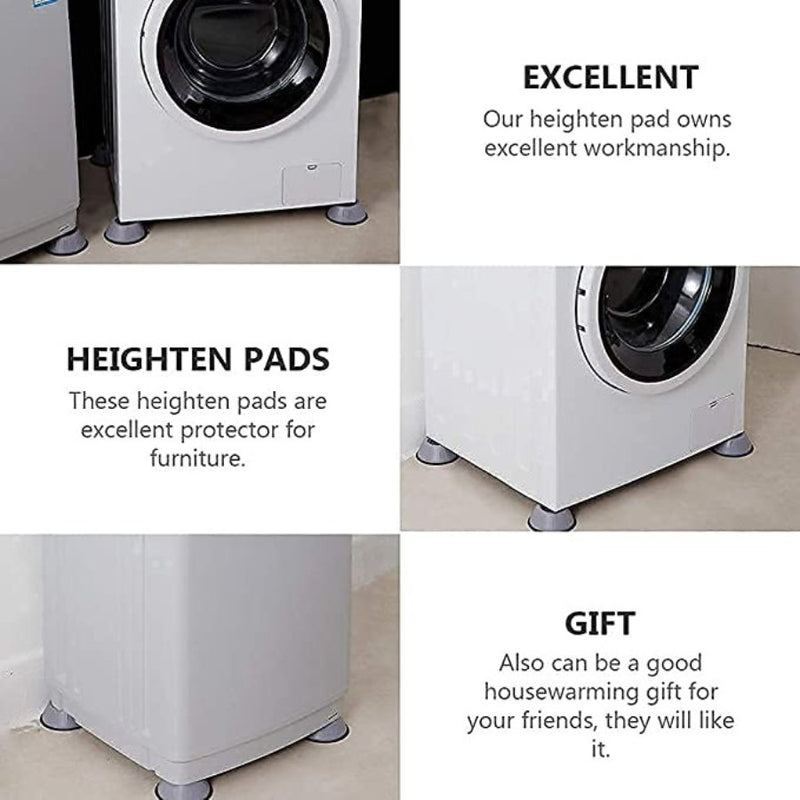 Washer Dryer Anti Vibration Pads with Suction Cup Feet 4 Pieces - Cupindy