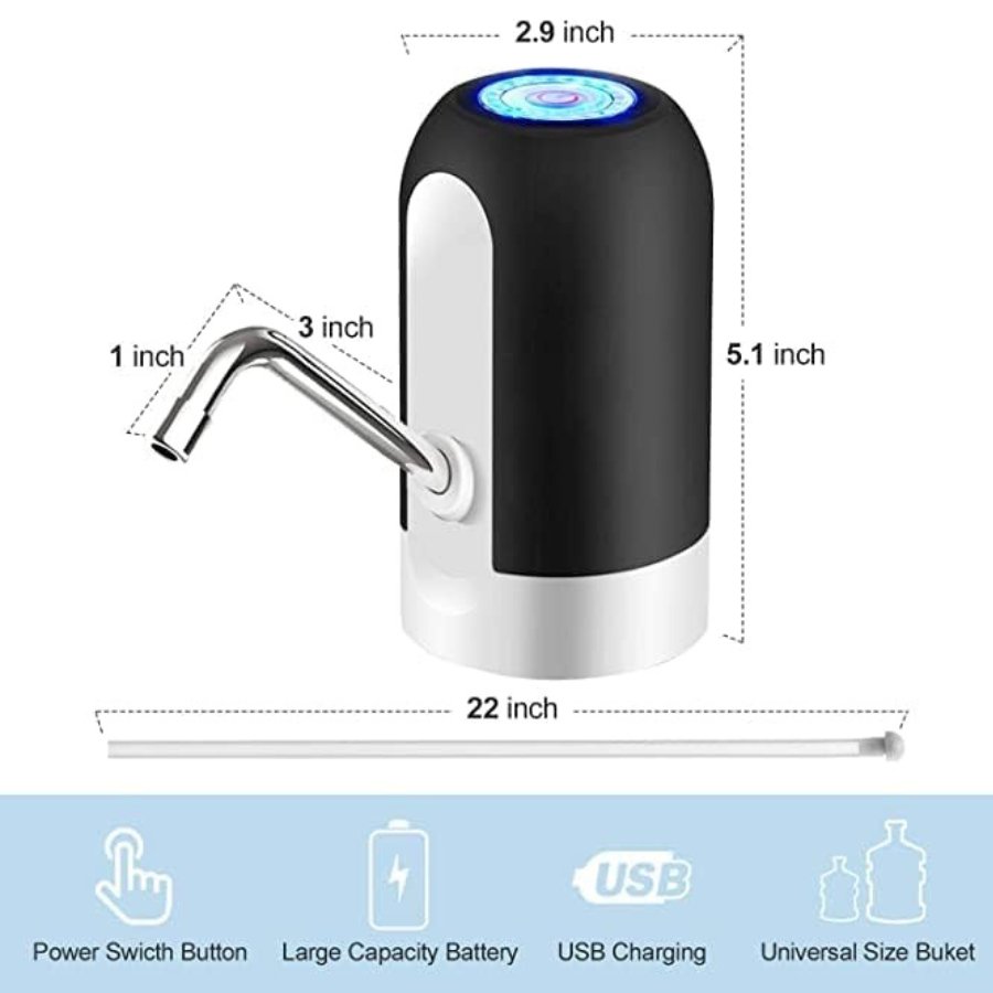 Water Bottle Pump & Dispenser 5 Gallon USB Charging - Cupindy