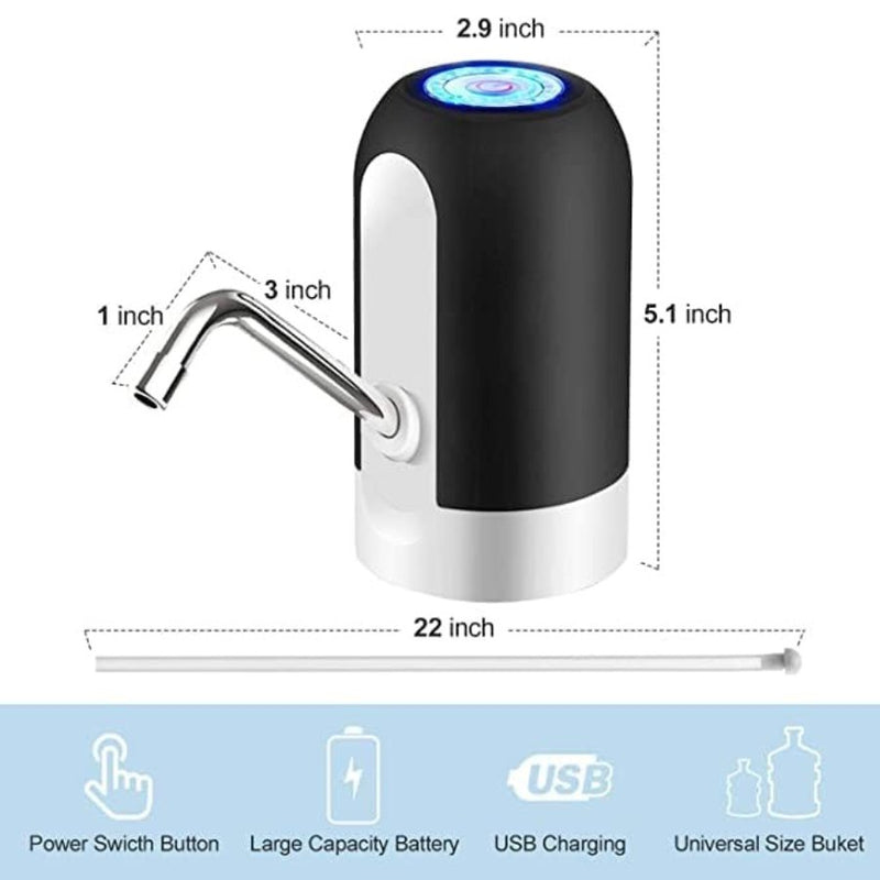 Water Bottle Pump & Dispenser 5 Gallon USB Charging - Cupindy