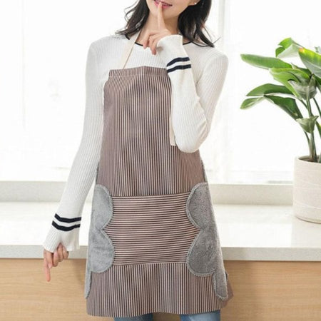 Waterproof Kitchen Apron with Microfiber Sides for Drying - Cupindy