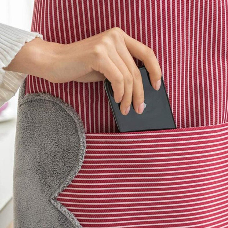 Waterproof Kitchen Apron with Microfiber Sides for Drying - Cupindy