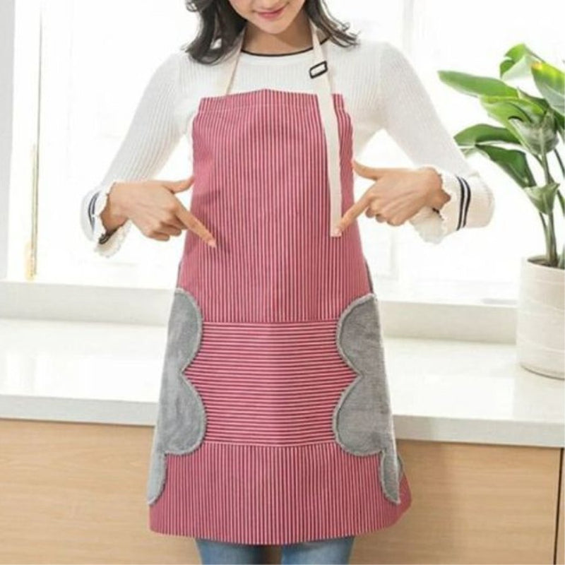 Waterproof Kitchen Apron with Microfiber Sides for Drying - Cupindy
