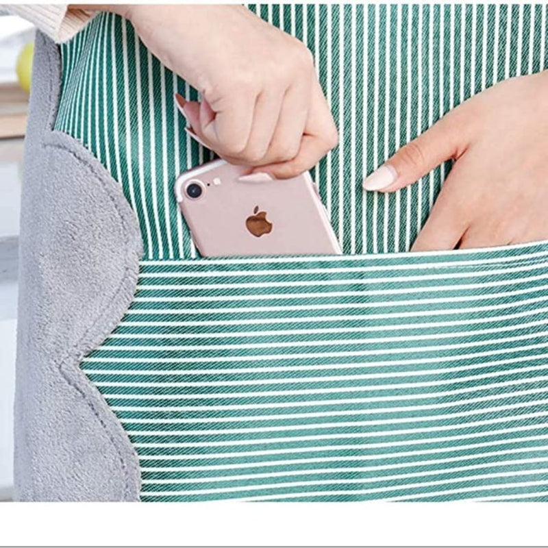Waterproof Kitchen Apron with Microfiber Sides for Drying - Cupindy