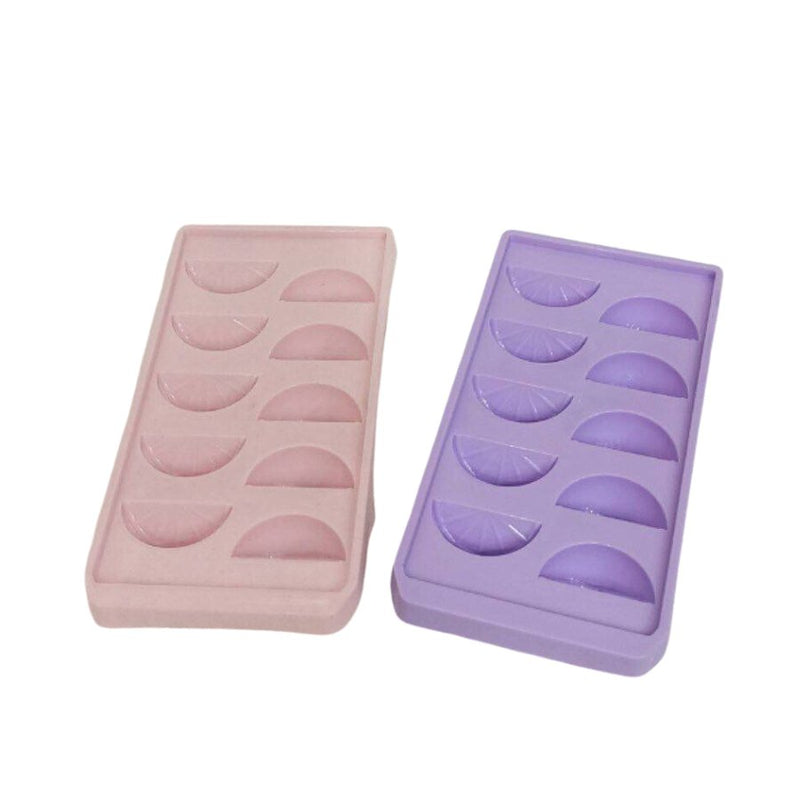 White Plastic Ice Molds Tray 10 Pieces - Random Colors - Cupindy