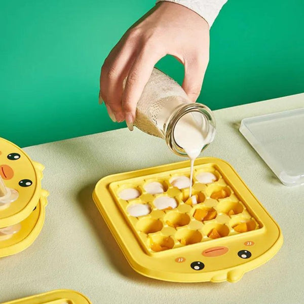 Yellow Duck Ice Cube Tray 16 Cavities Non-stick - Cupindy