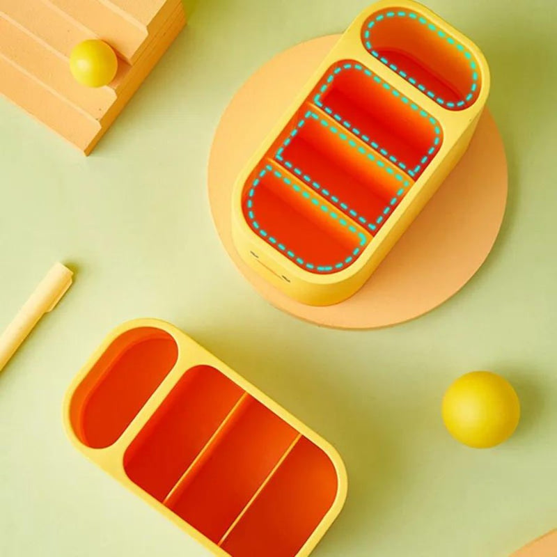 Yellow Duck Multi-grids Cosmetic and Remote Control Storage Box - Cupindy