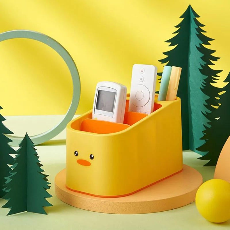 Yellow Duck Multi-grids Cosmetic and Remote Control Storage Box - Cupindy
