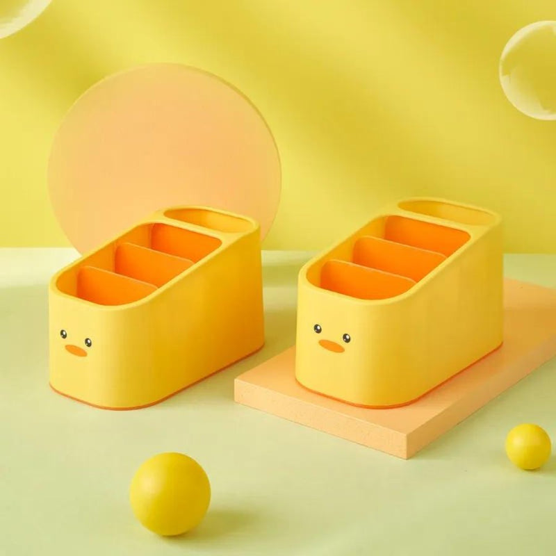 Yellow Duck Multi-grids Cosmetic and Remote Control Storage Box - Cupindy